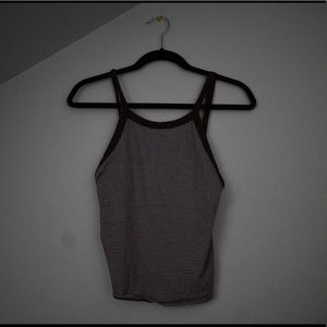 Garage stripped tank top